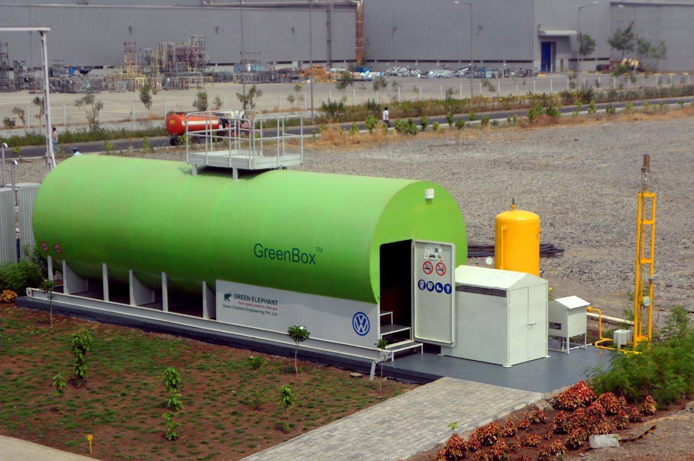 A green box installation